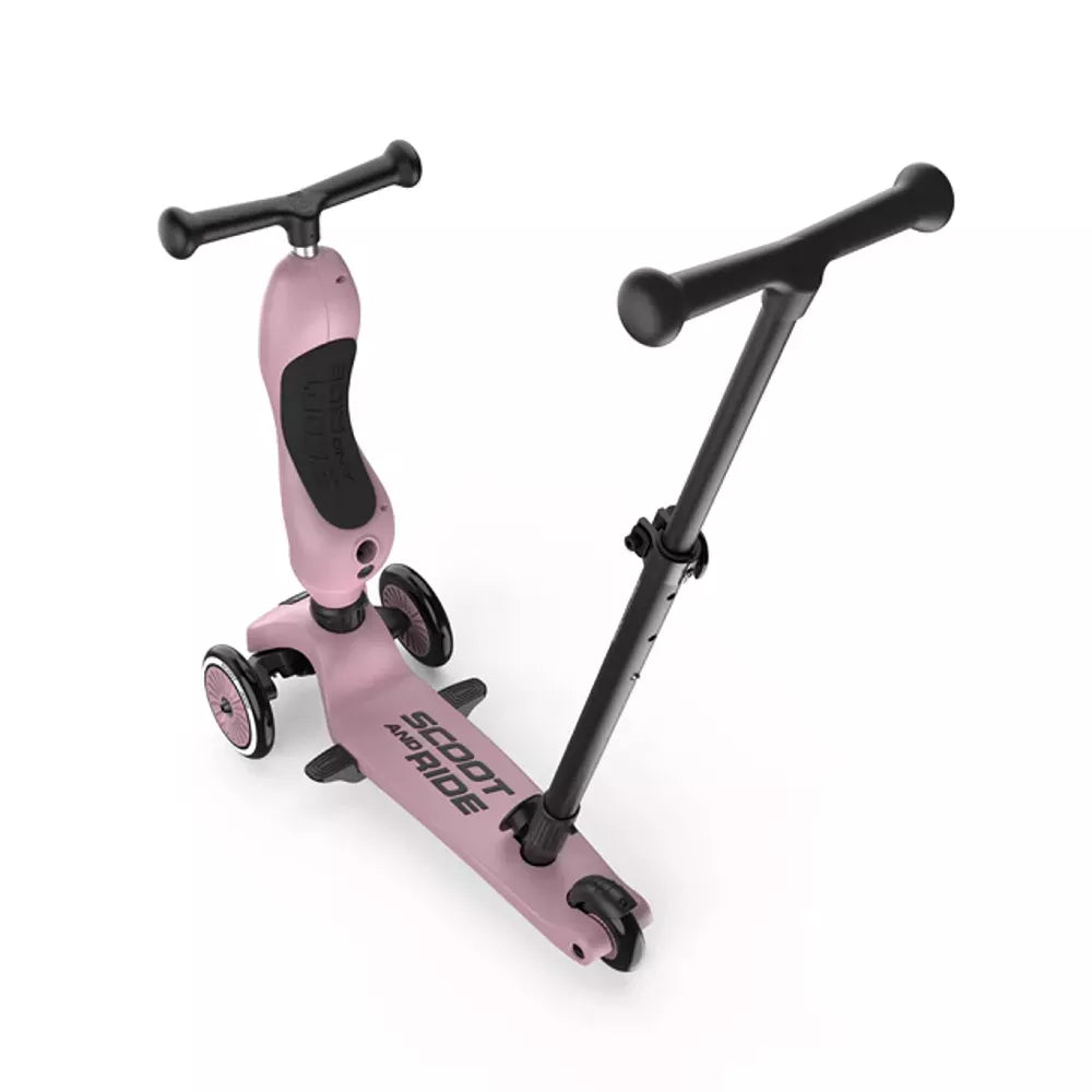 Monopattino Highwaykick 1 Push and Go Scoot and Ride Ash Wildberry alzato