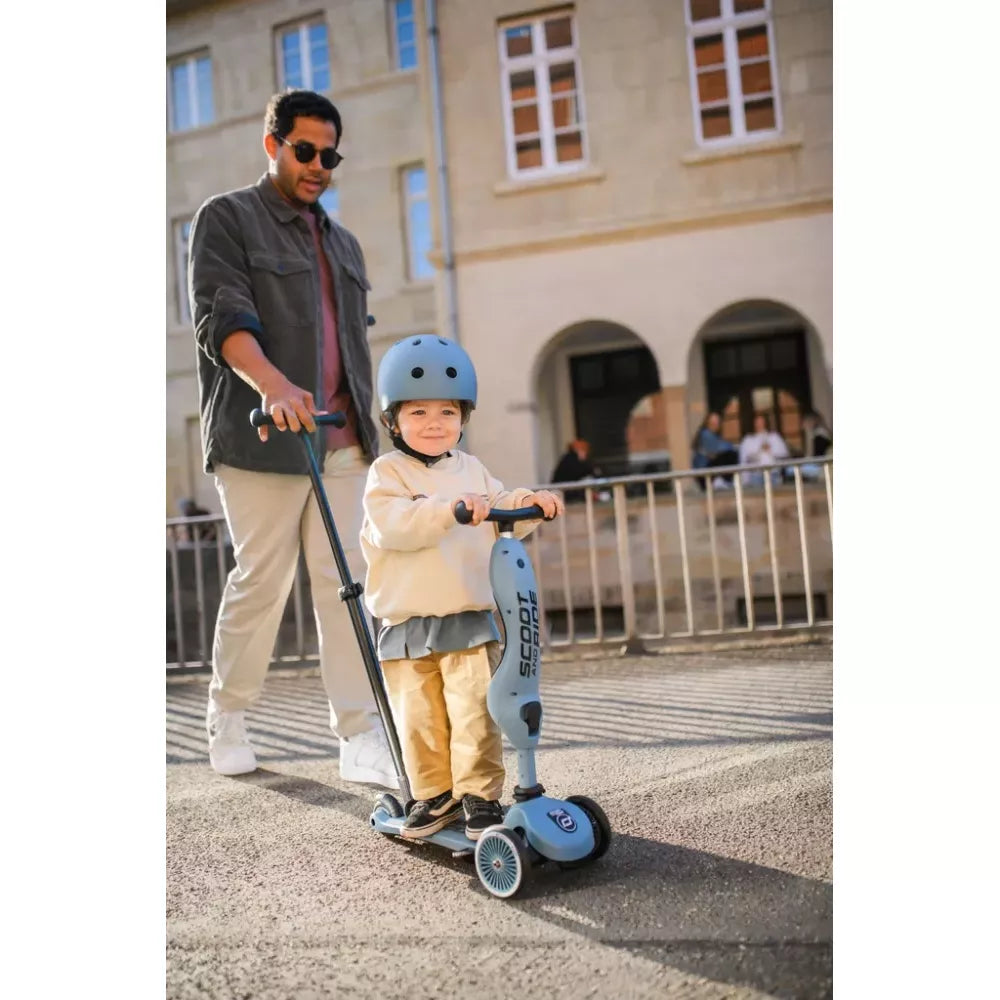 Monopattino Highwaykick 1 Push and Go Scoot and Ride Steel con bambino