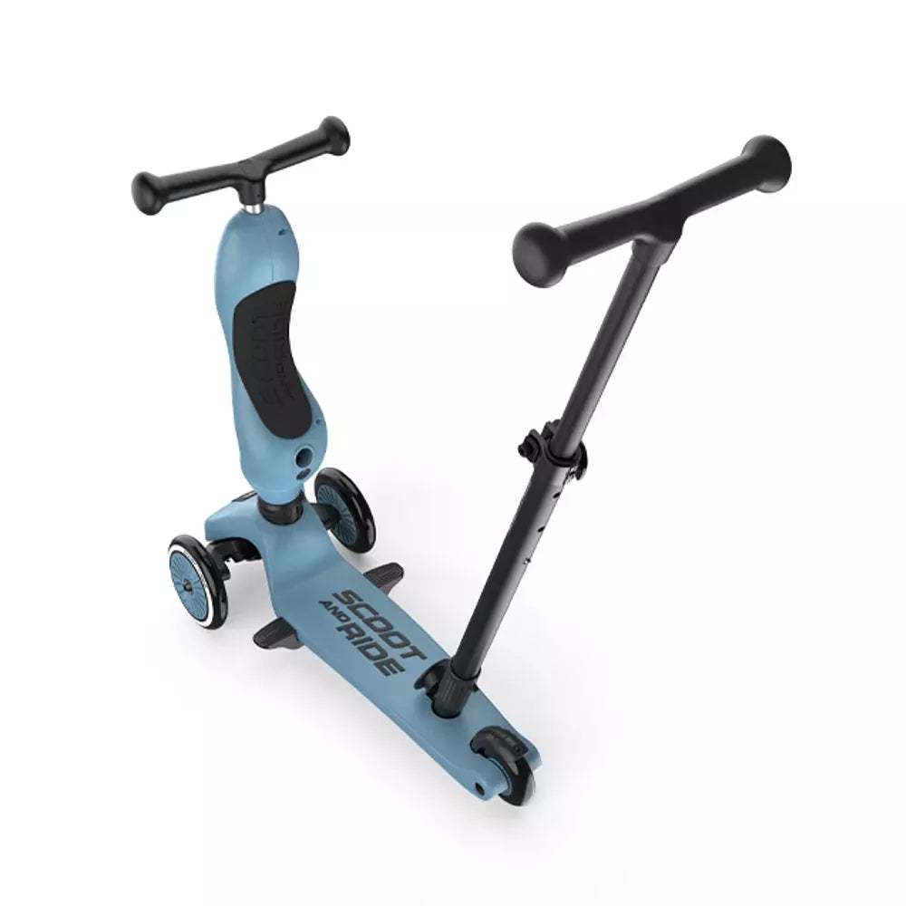 Monopattino Highwaykick 1 Push and Go Scoot and Ride Steel alzato
