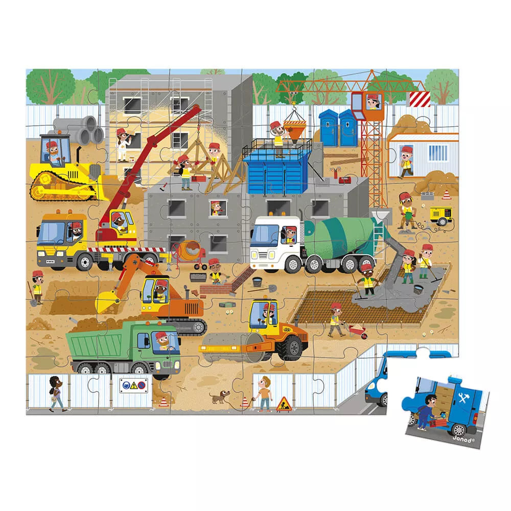 Puzzle Cantiere 36 pezzi Janod