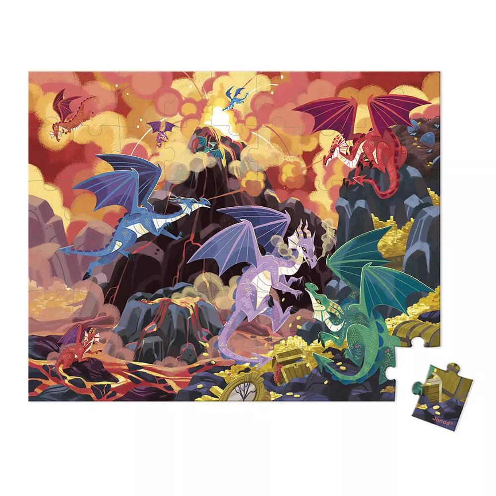 Puzzle La Terra dei Draghi 54 pezzi Janod