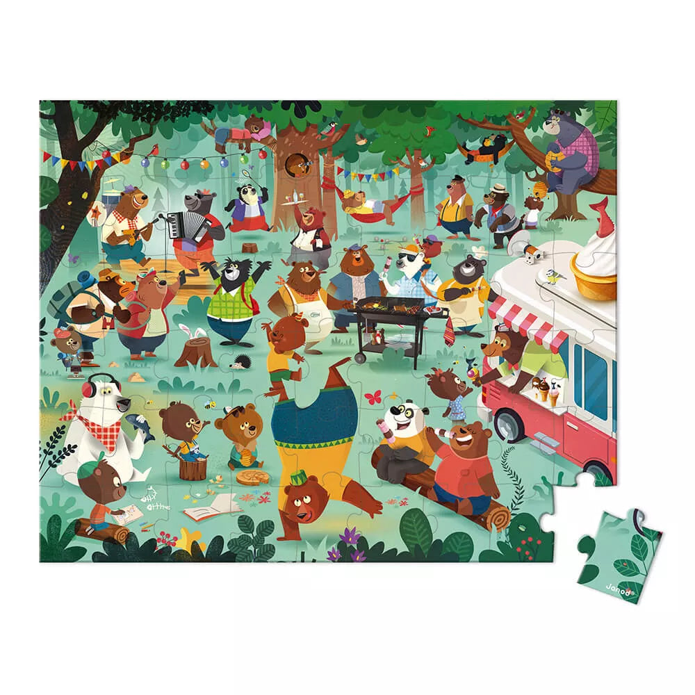 Puzzle Famiglia Orsi 54 pezzi Janod