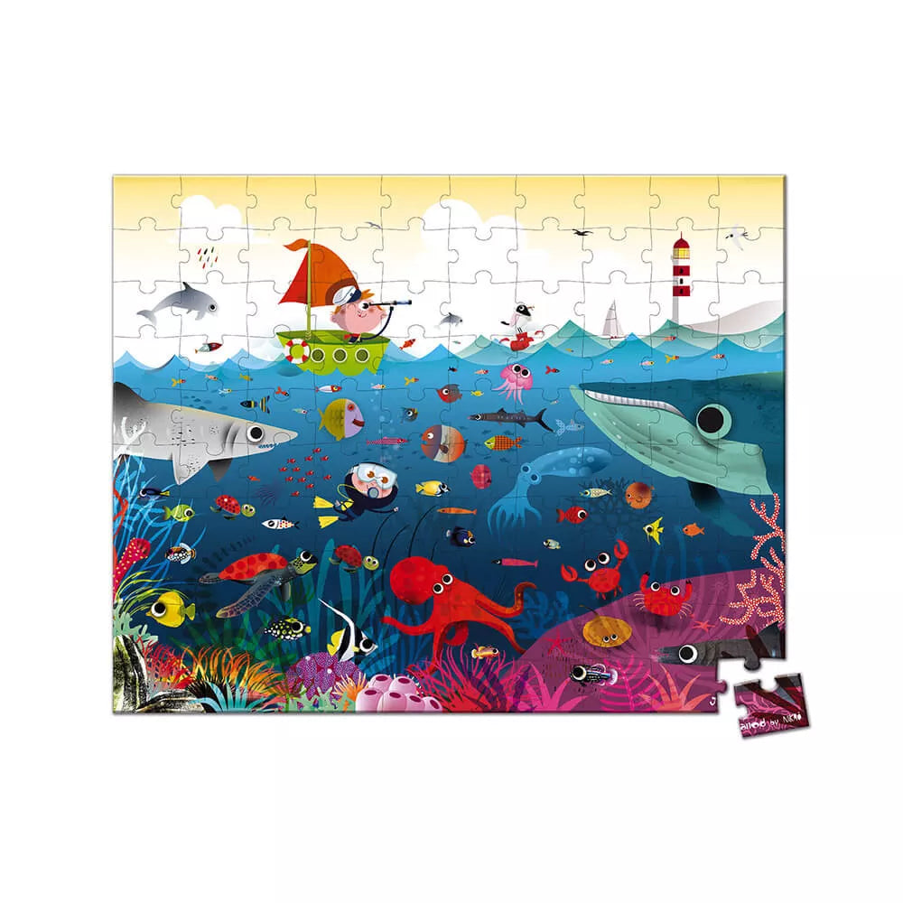 Puzzle Il Mondo Sottomarino 100 pezzi Janod