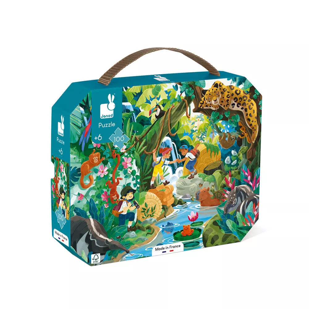 Valigetta del Puzzle Avventura Inca 100 pezzi Janod