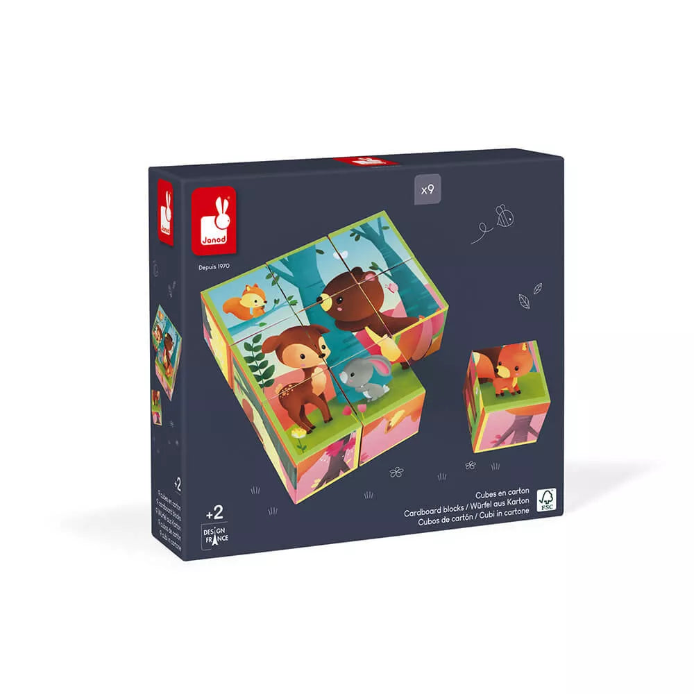 Confezione del KubKid Puzzle a Blocchi Foresta Janod
