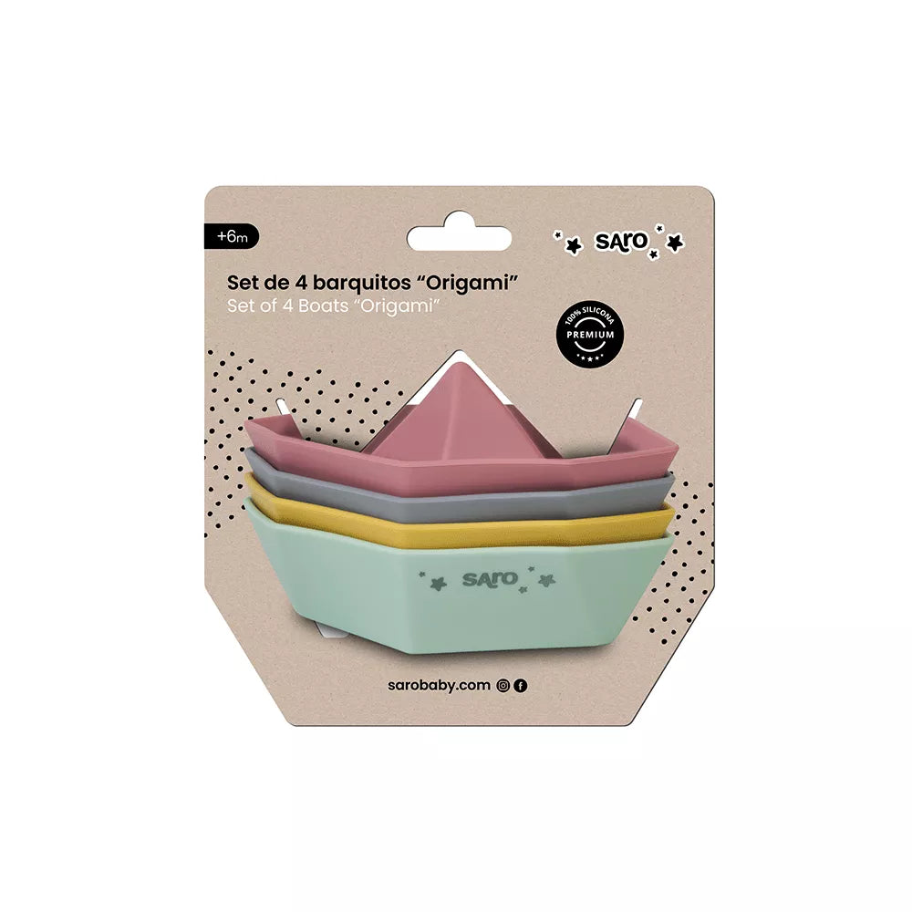 Set Barchette Bagnetto Origami Saro confezione