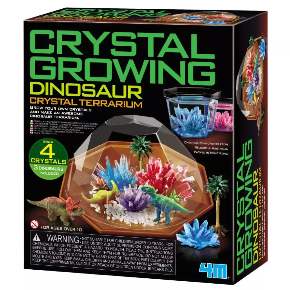 Confezione del set Crescita dei Cristalli Dinosauri 4M
