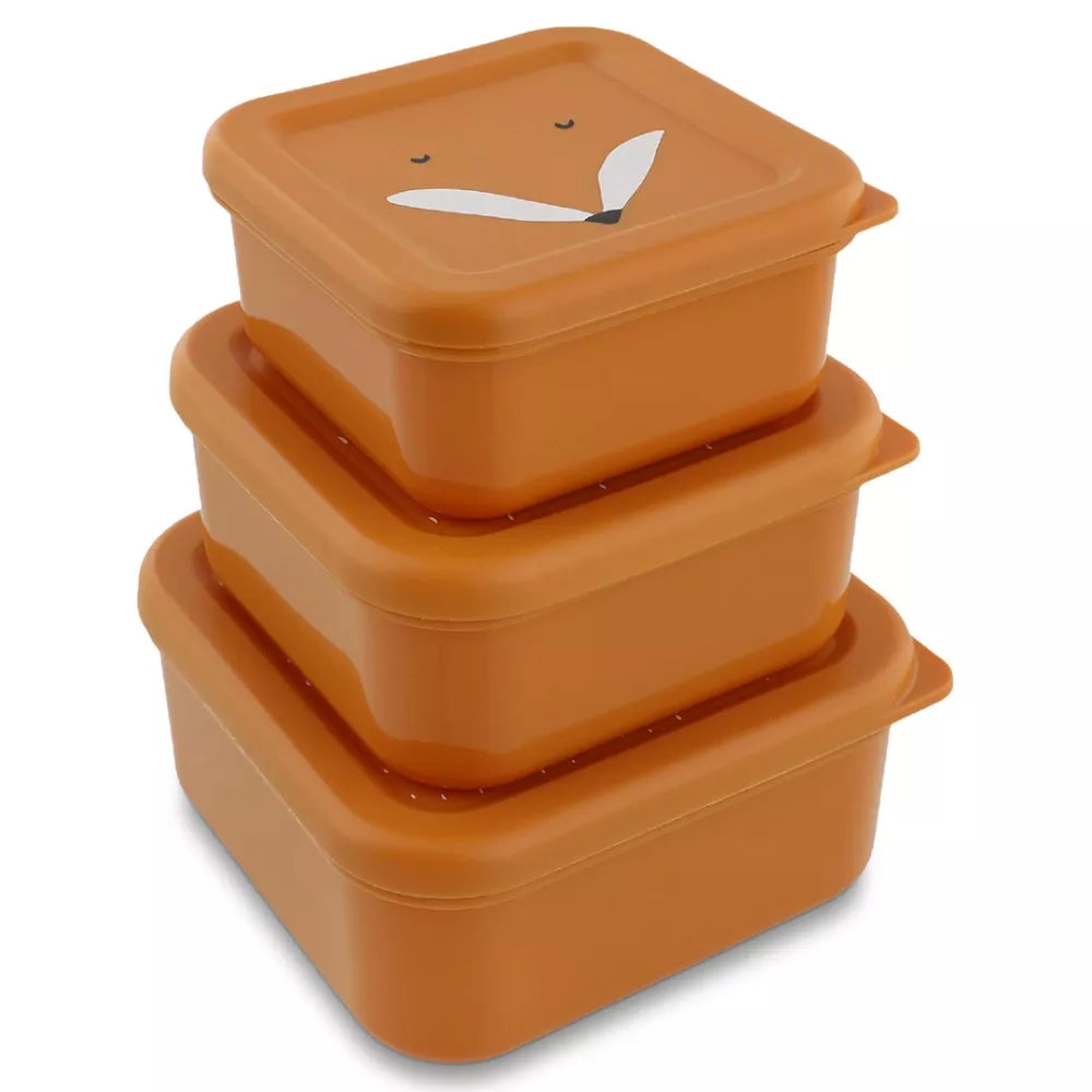 Set 3 Porta Merenda Trixie Mr. Fox impilati