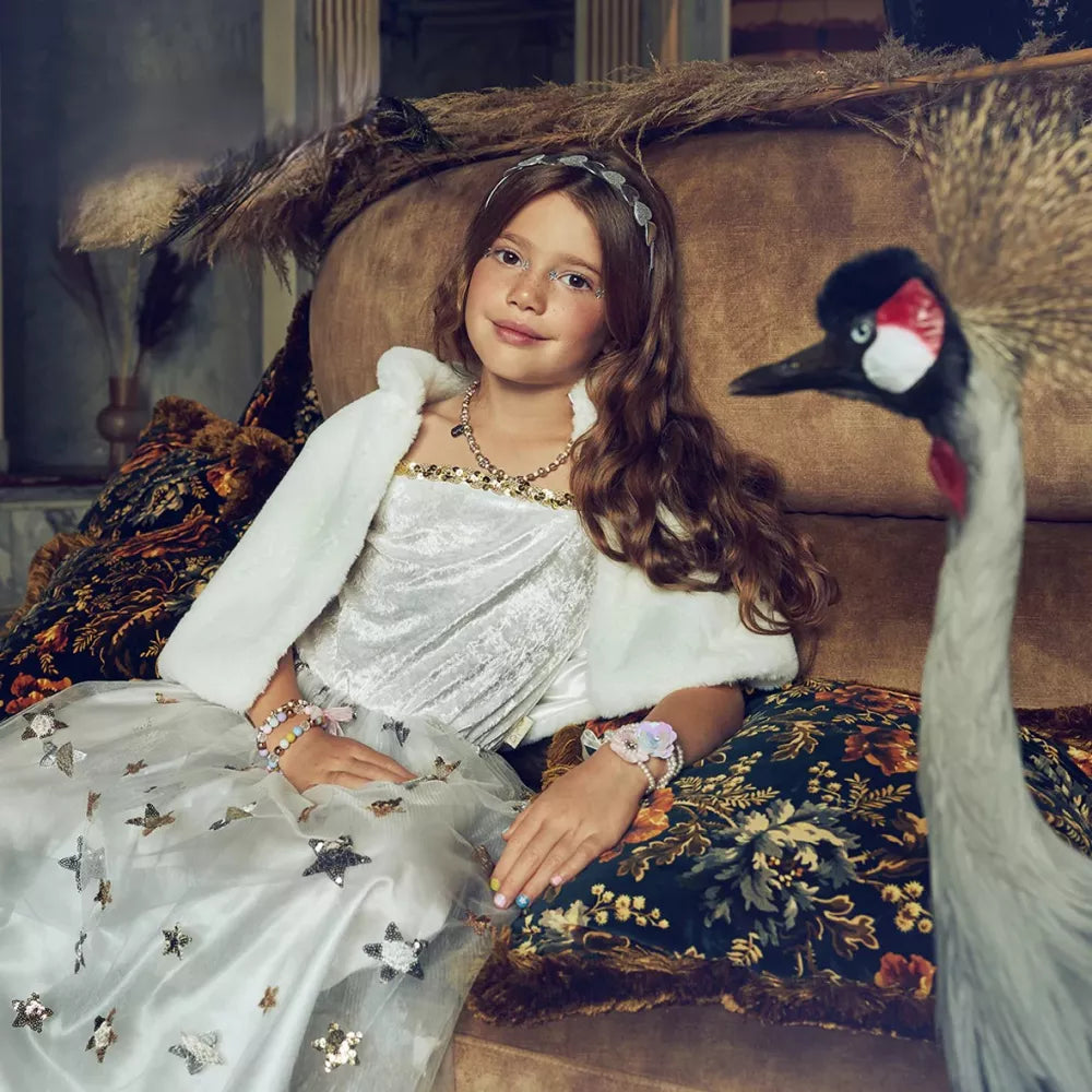 Mantello Sterre Bianco Souza Indossato