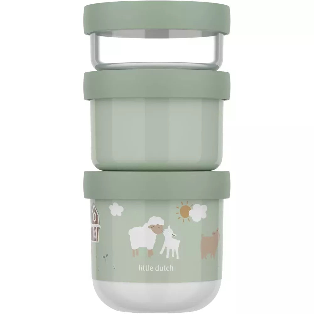 Set Snack Box Little Dutch Little Farm di fronte