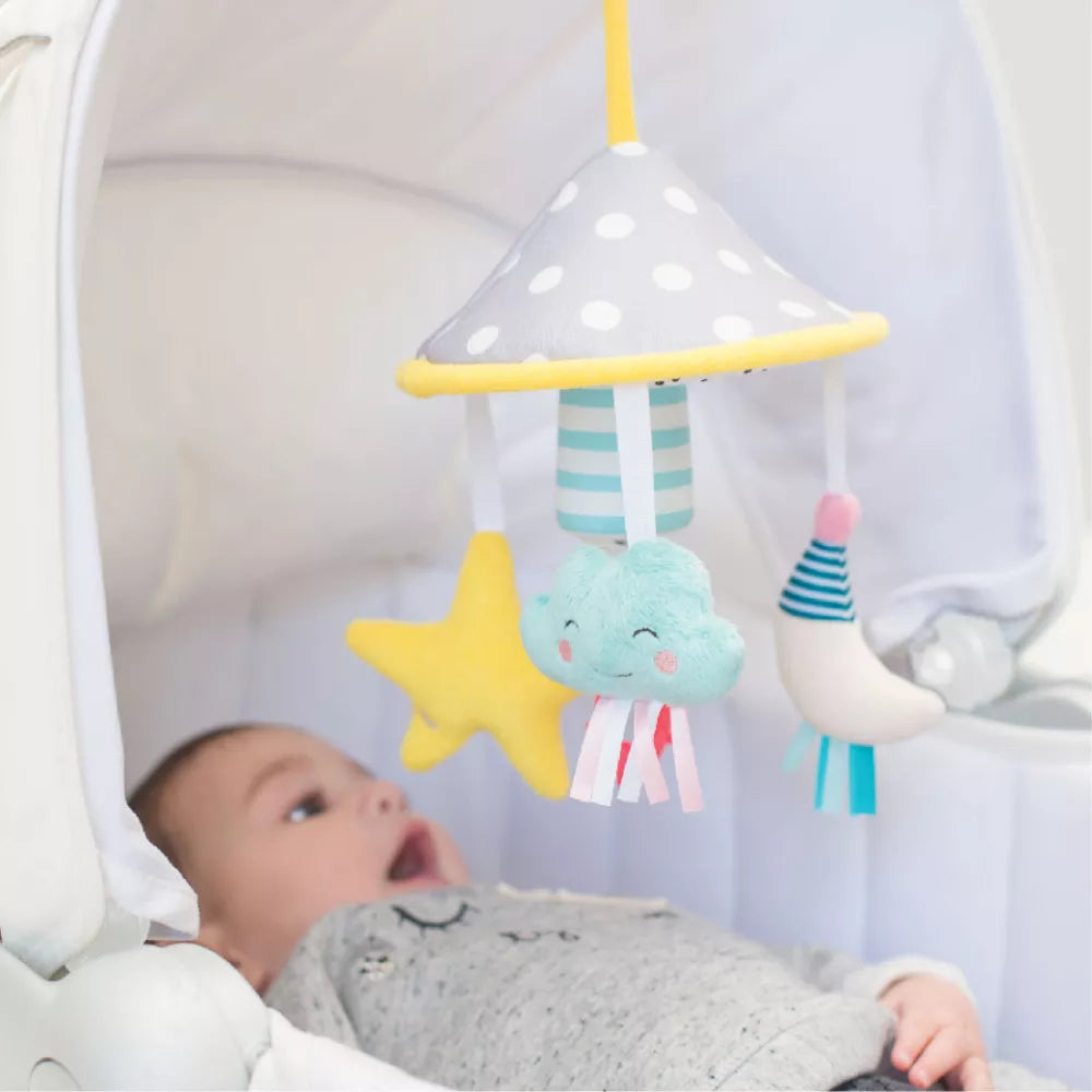 Giostrina Musicale Mini Moon Taf Toys Appesa nel Passeggino