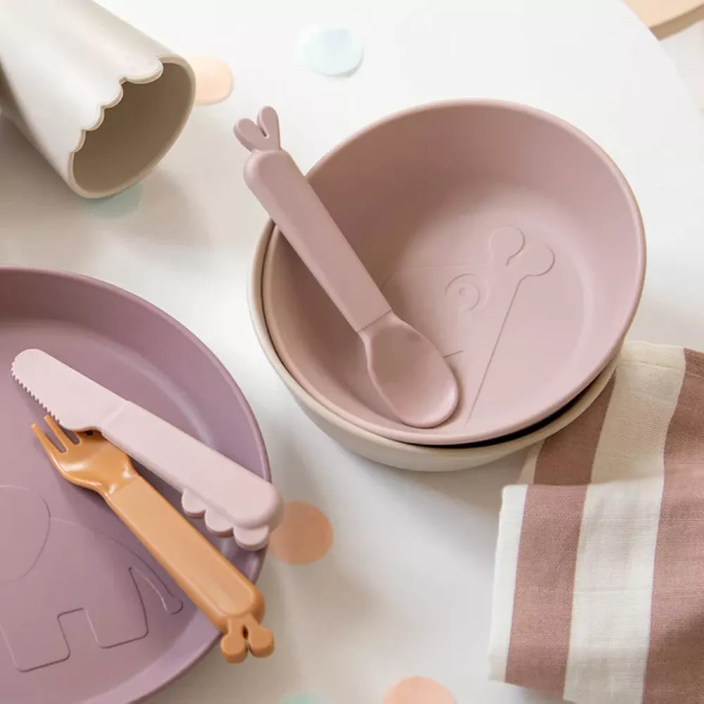 Set Cucchiai Kiddish Done by Deer Cipria con ciotole