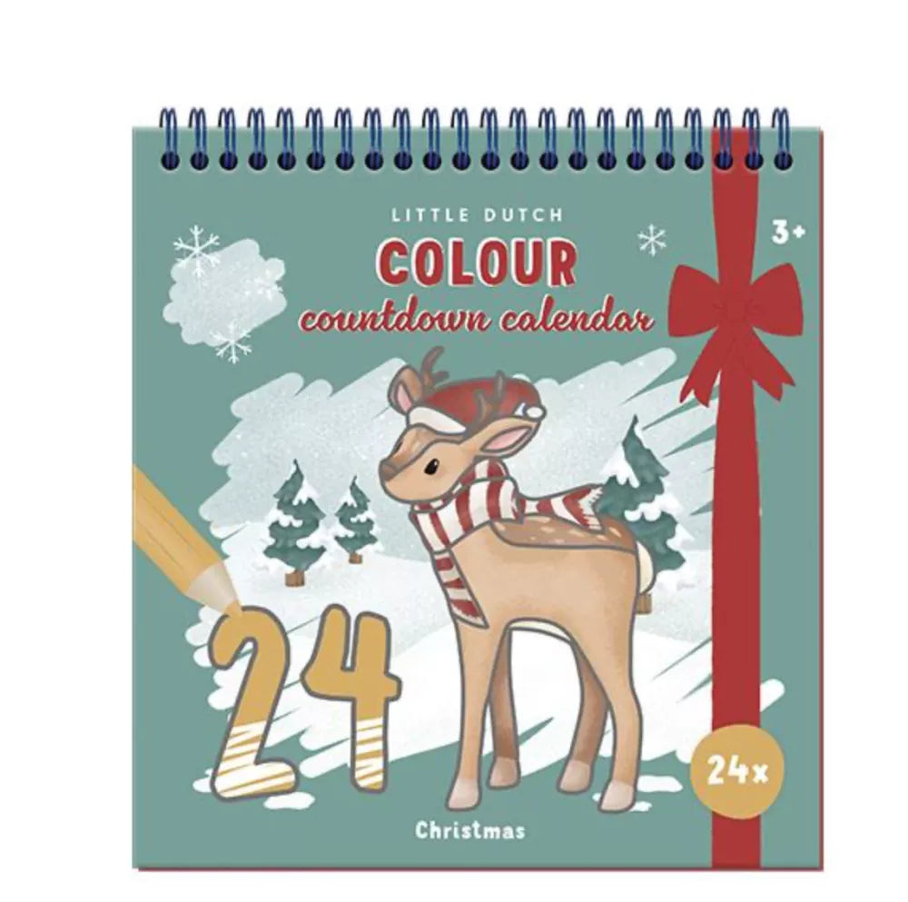 Calendario dell'Avvento da Colorare Little Dutch