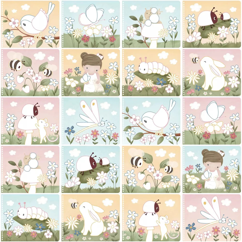 Pagine del Libro da Colorare Magico Rosa Little Dutch