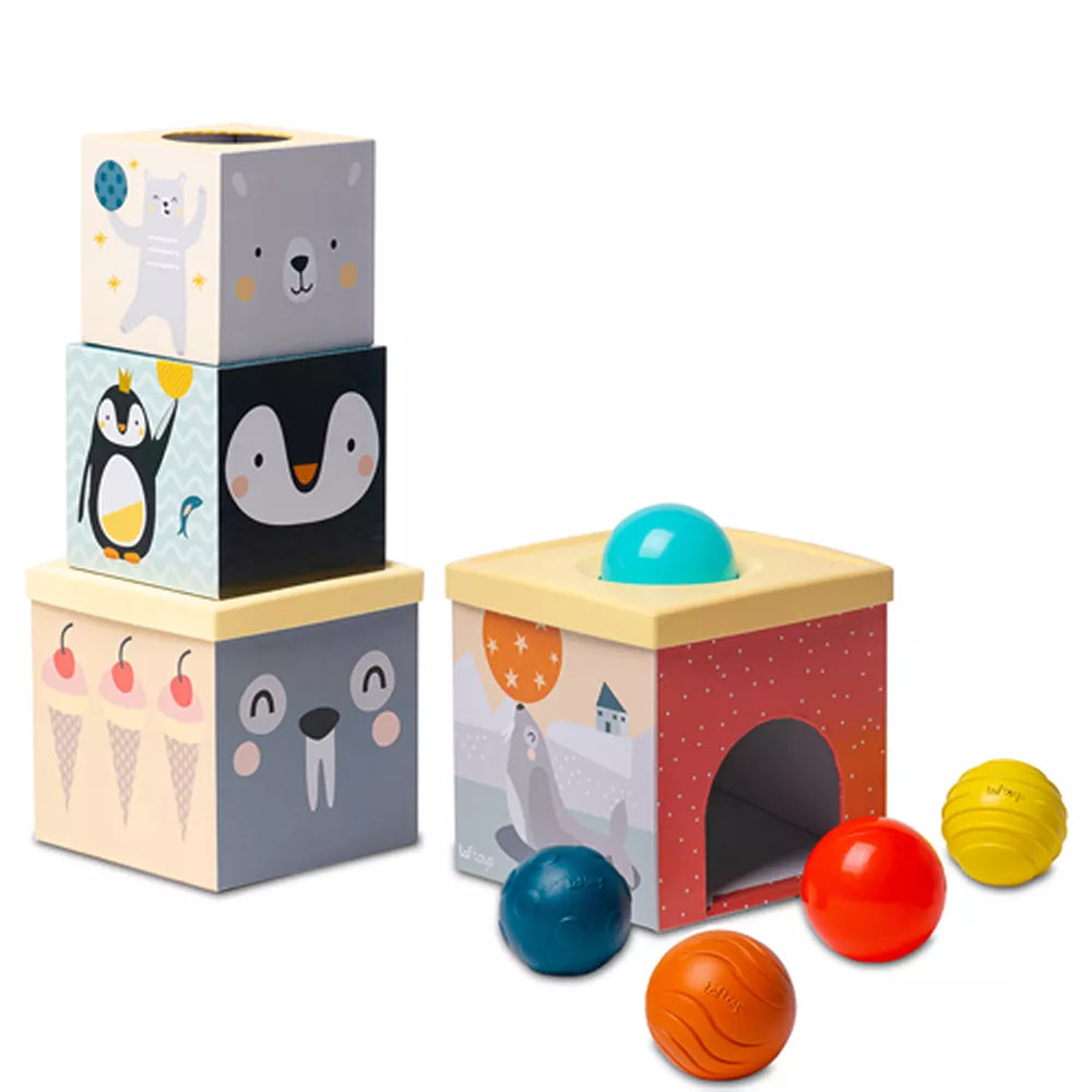Cubi Impilabili con Palline Taf Toys Ottaviani Giocattoli
