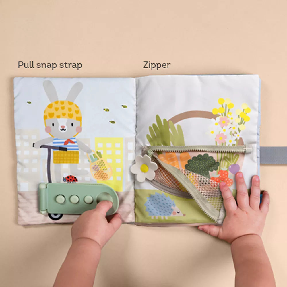 Il mio Primo Libro Attività Taf Toys Pagine con Zip e Aggancio