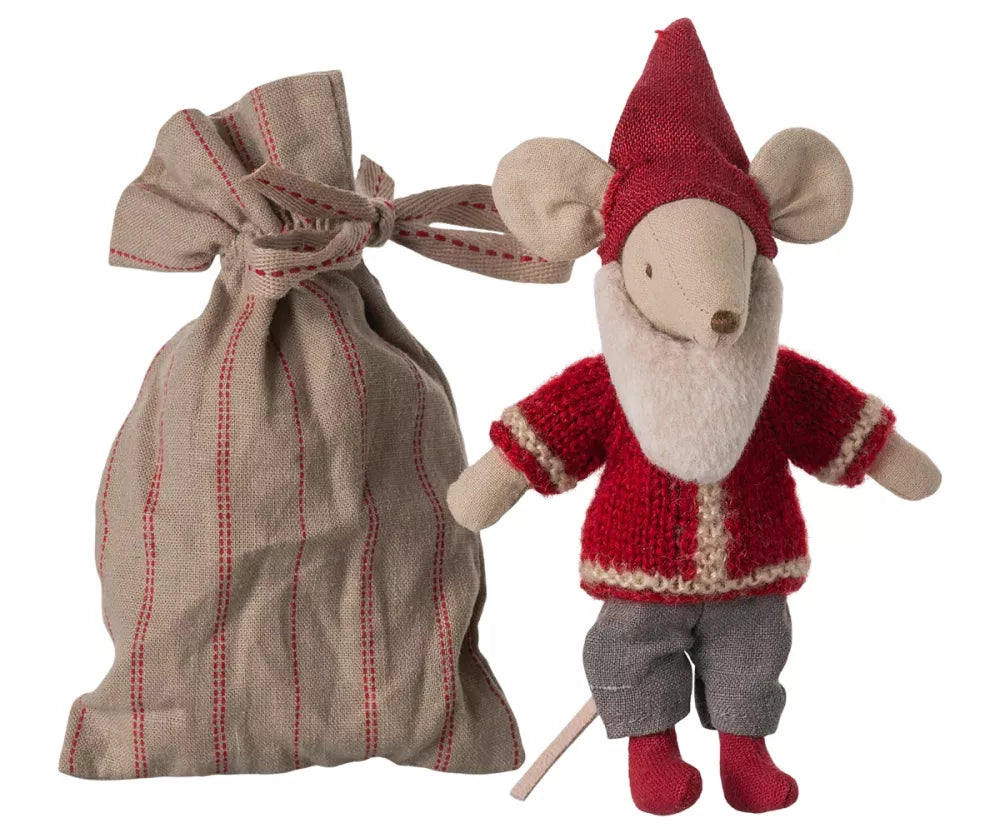 Topo Babbo Natale Maileg con il suo sacco