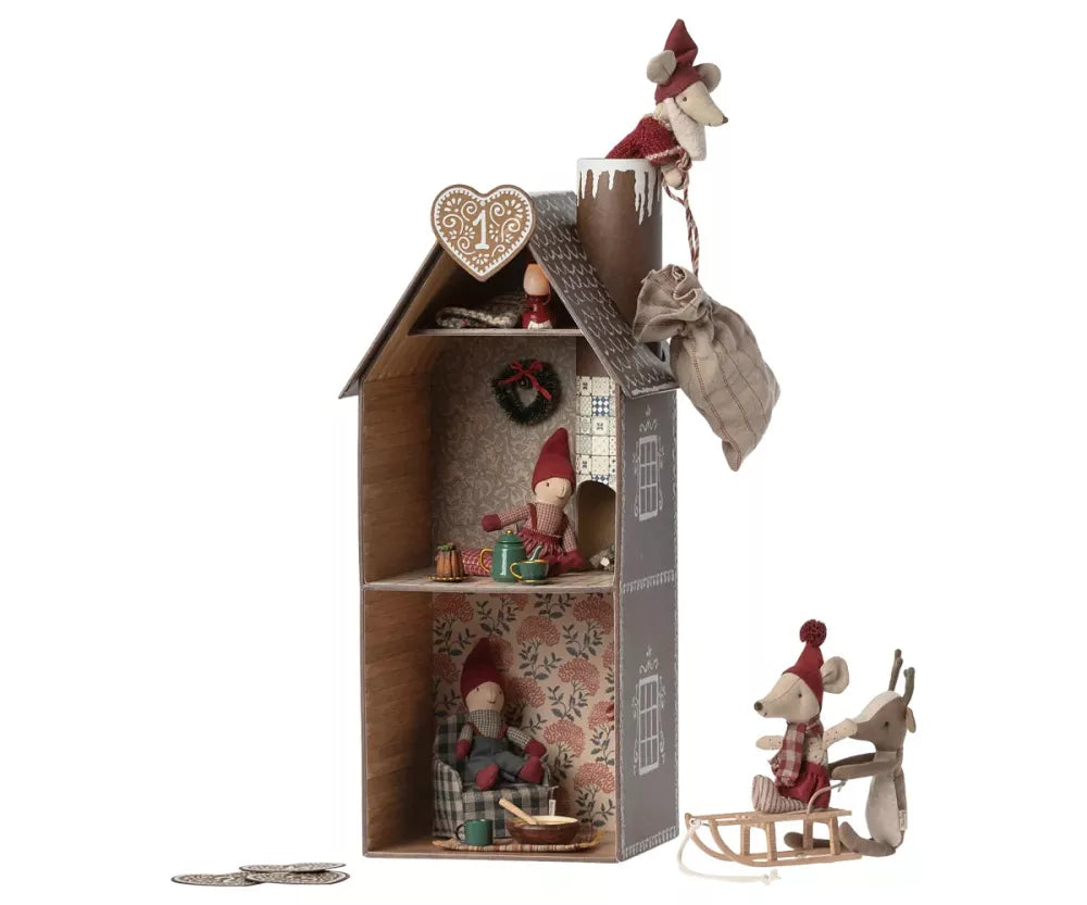 Casa di Pan di Zenzero Maileg con Personaggi
