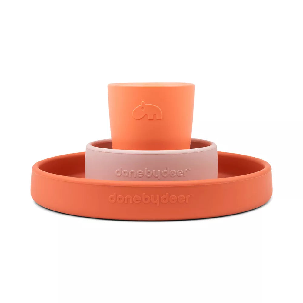 Set Pappa in Silicone Tasty Done by Deer Papaya impilato