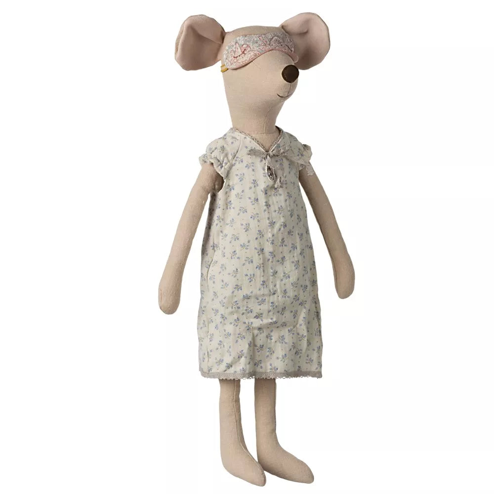 Topo Maxi con Camicia da Notte Maileg e mascherina per gli occhi