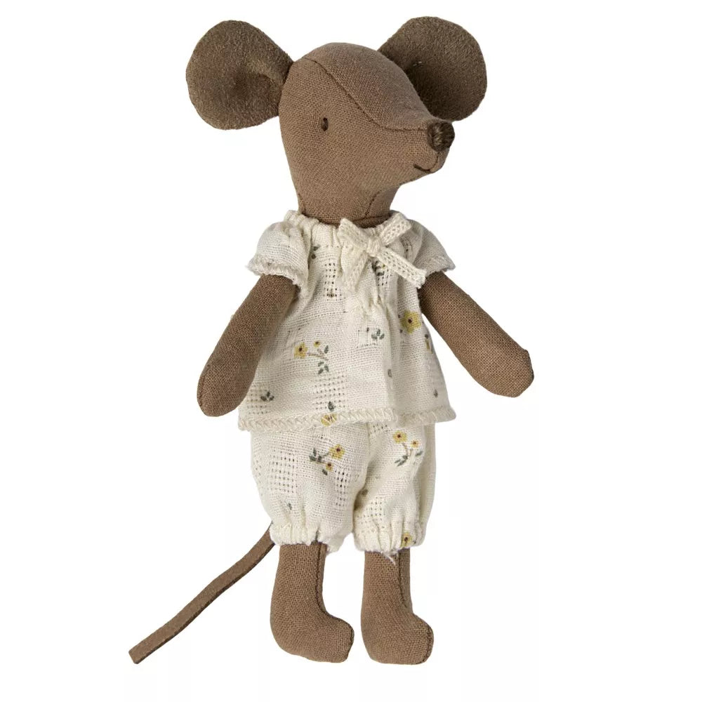 Sorella Topo Marrone in Scatola di Fiammiferi Maileg
