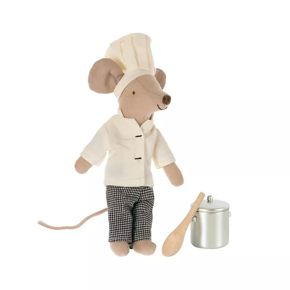 Topo Chef con Pentola e Cucchiaio Maileg