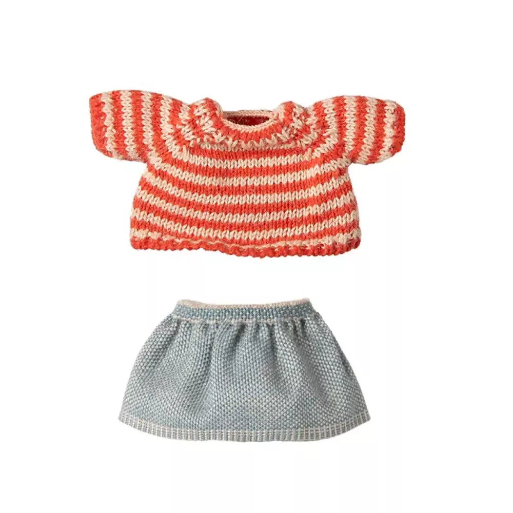 Maglione e Gonna per Sorella Maggiore Topo Maileg
