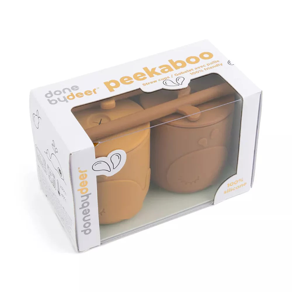 Set Tazze con Cannuccia Peekaboo Done by Deer confezione