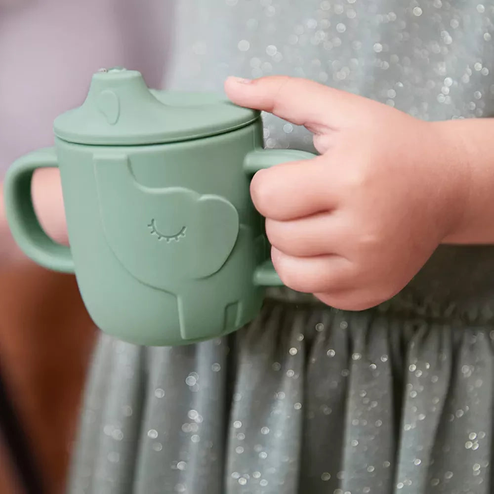 Tazza con Beccuccio Peekaboo Done by Deer Verde dettaglio tazza
