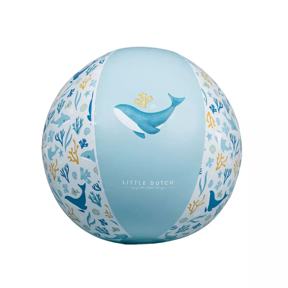 Palla da Spiaggia Little Dutch Ocean Dreams Blue