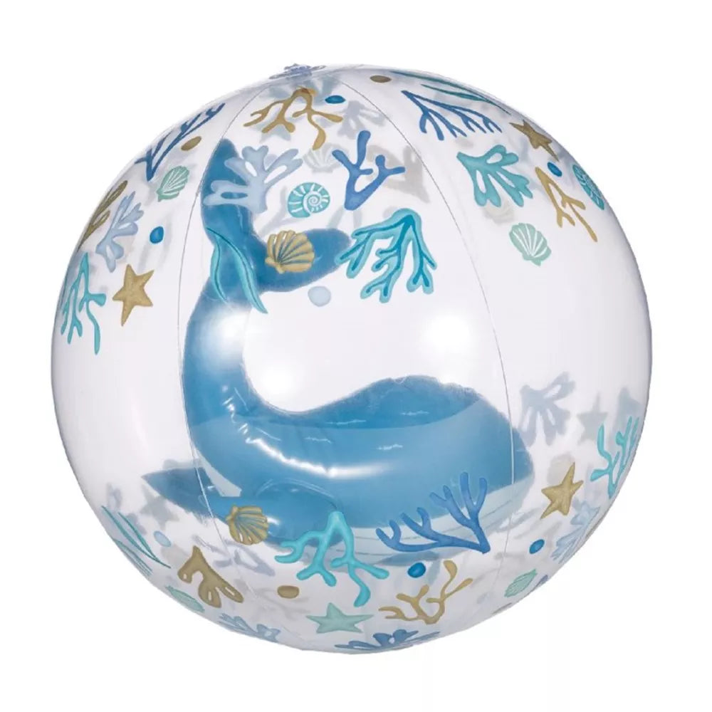 Palla da Spiaggia Trasparente Little Dutch Ocean Dreams Blue