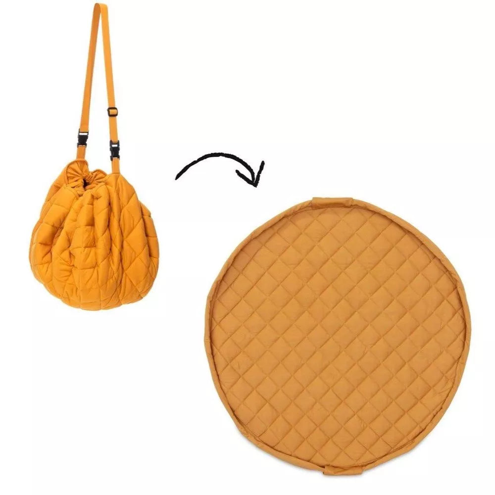 Tappeto Gioco Organic Soft Play&Go Mustard Chai Tea esempio