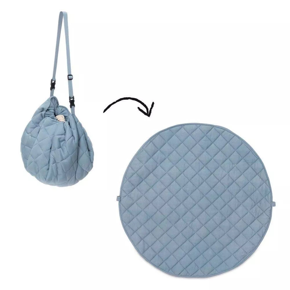 Tappeto Gioco Organic Soft Play&Go Dusty Blue esempio