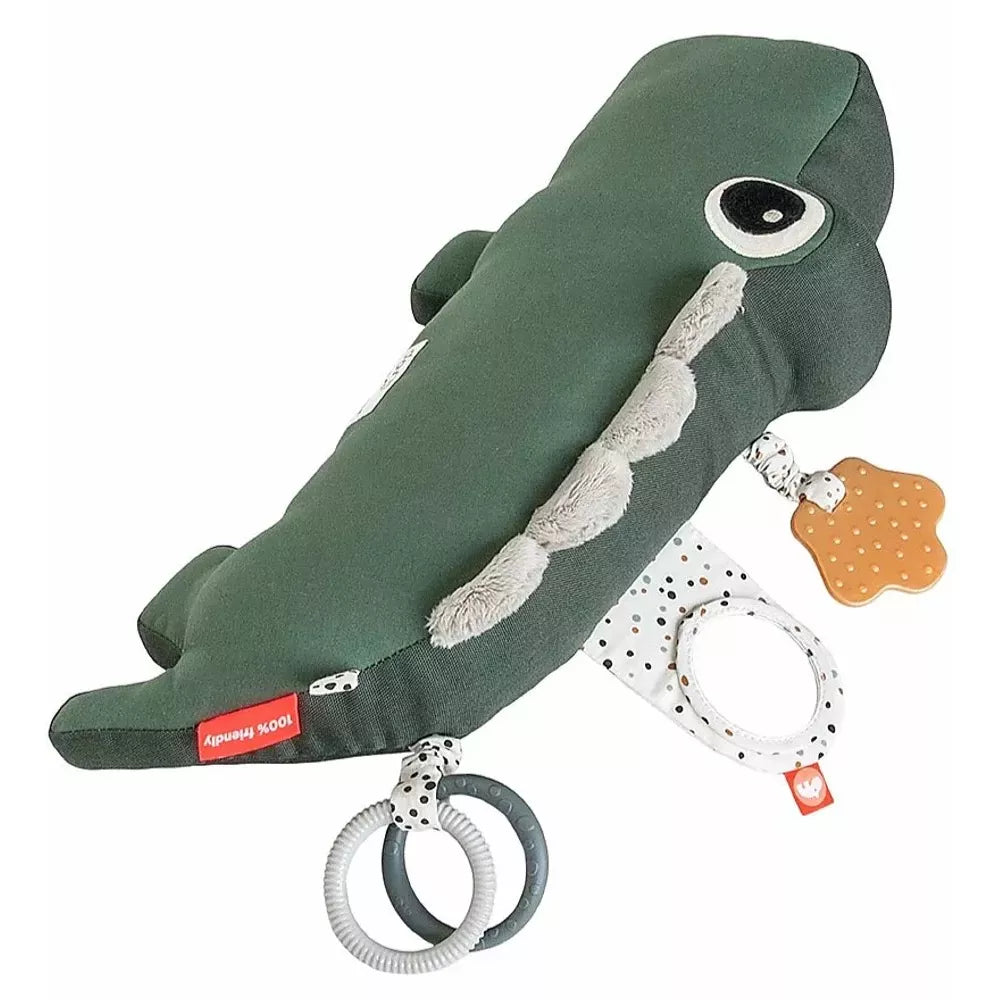 Cuscino per Tummy Time Croco Done by Deer dall'altro lato