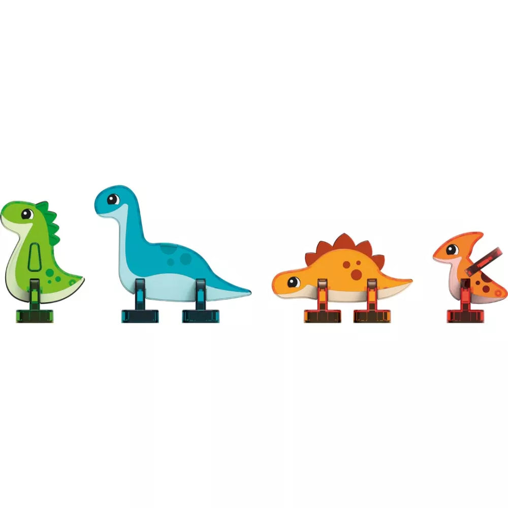 Dinosauri inclusi nel Set Dinosauri Magnetic Tiles Geomag