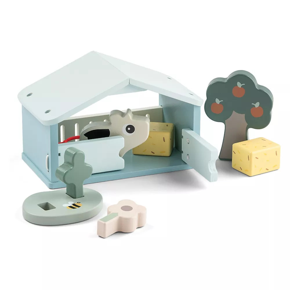 Set Gioco in Legno Mucca Done by Deer