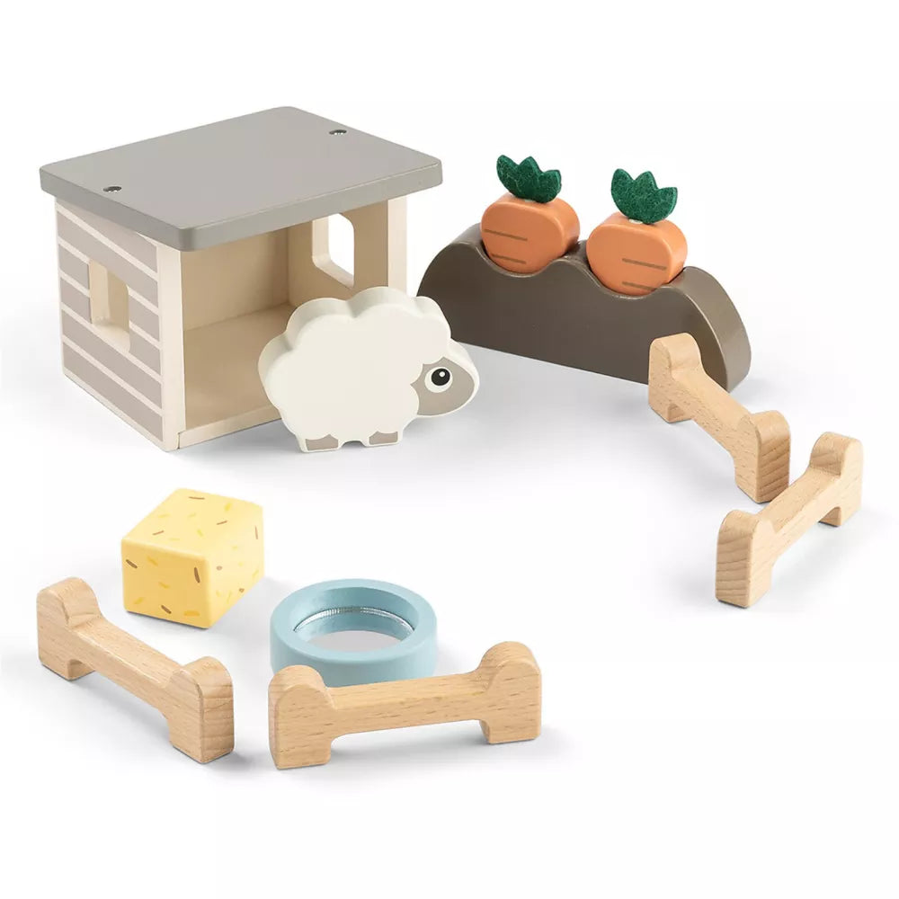 Set Gioco in Legno Pecorella Done by Deer con pecorella in un'altra posizione