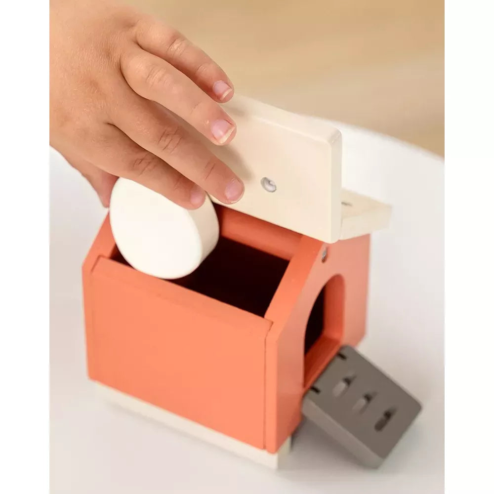 Dettaglio Tetto del pollaio aperto del Set Gioco in Legno Gallinella Done by Deer