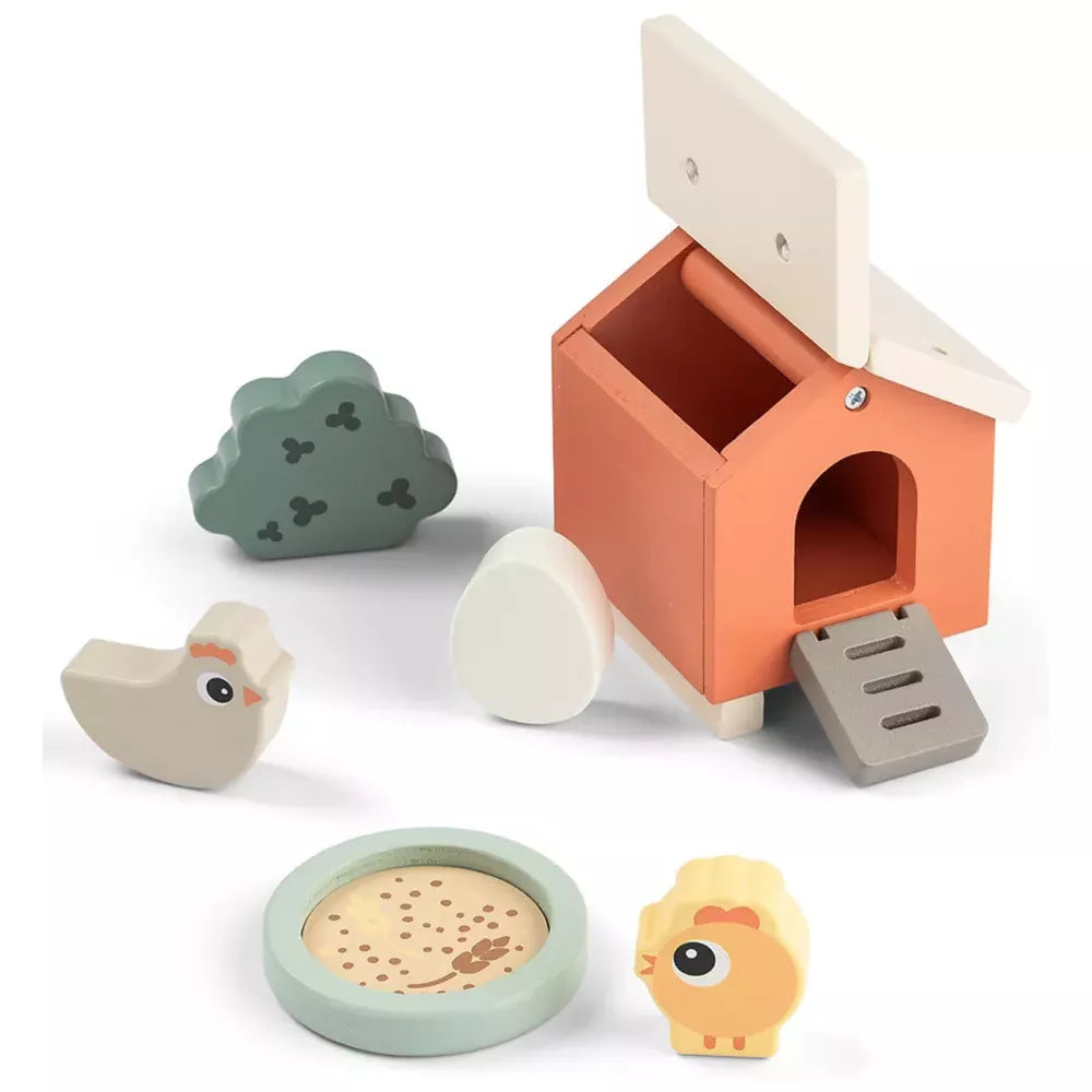 Set Gioco in Legno Gallinella Done by Deer