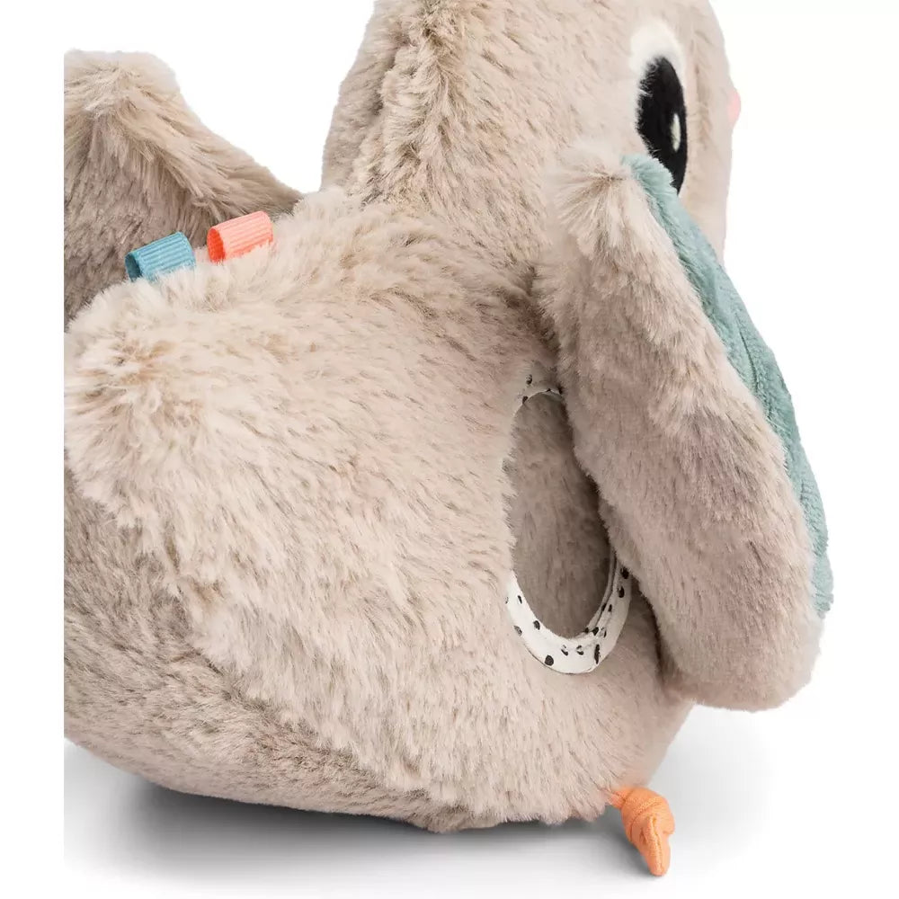 Dettaglio specchio del Peluche Multiaittività Nascondino Clucky Done by Deer