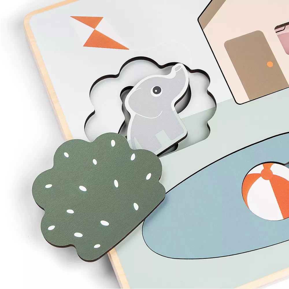 Dettaglio elefante del Puzzle a Incastro Done by Deer Deer Friends