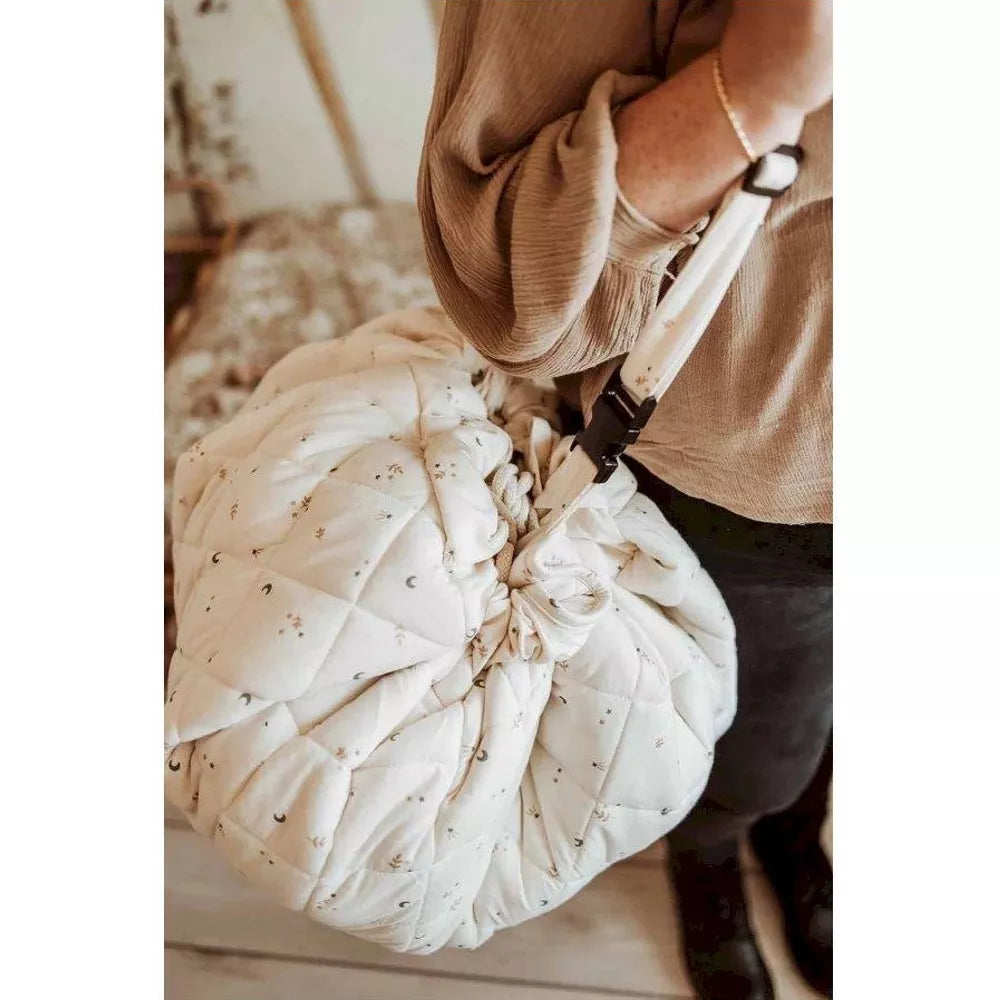 Tappeto Gioco Organic Soft Play&Go Moon a sacca