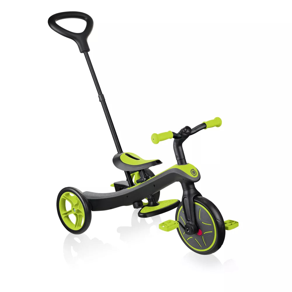 Explorer Trike 4 in 1 Globber Verde Lime con maniglia
