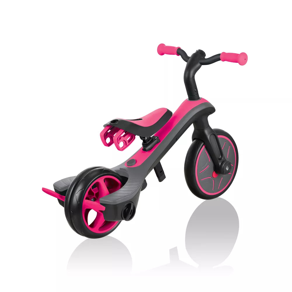Explorer Trike 4 in 1 Globber Fucsia retro balance bike