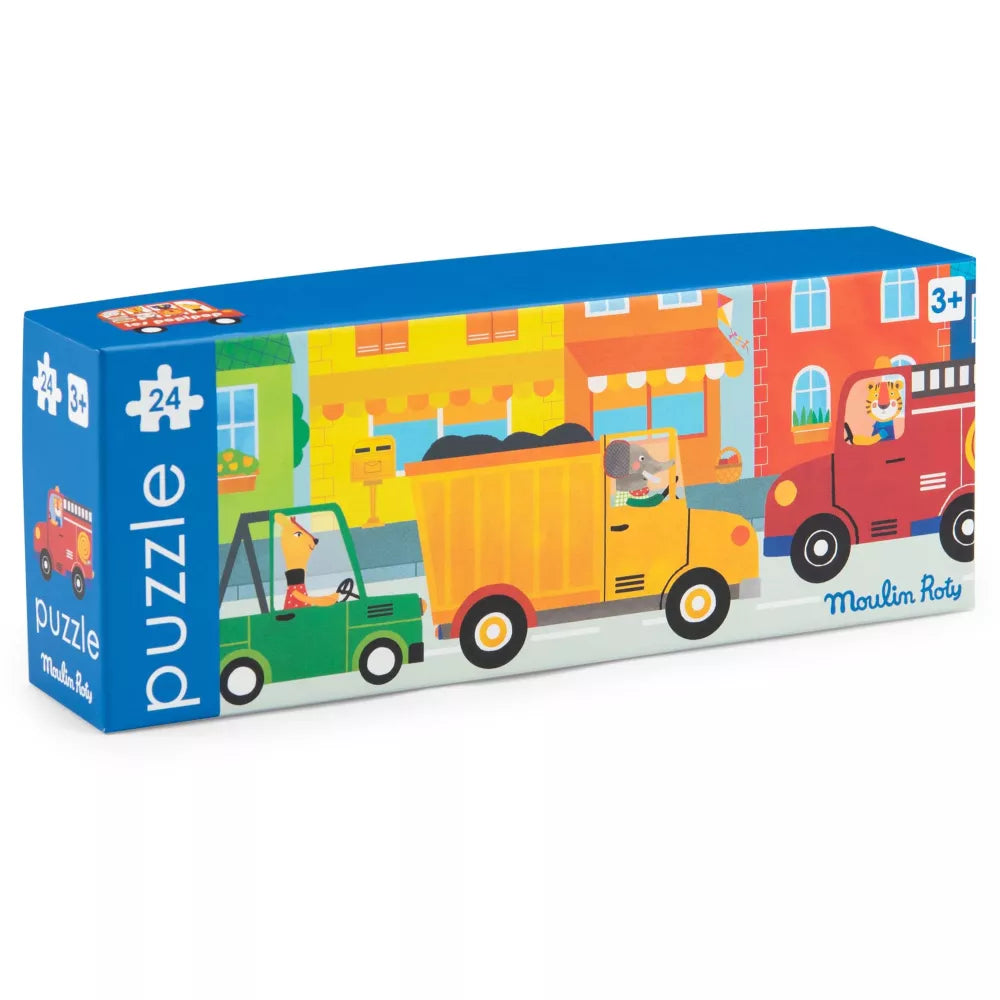 Confezione del Puzzle Veicoli Moulin Roty 24 pz