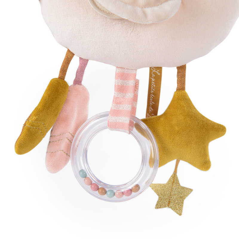 Dettaglio del sonaglio del Cigno Attività da Appendere Moulin Roty