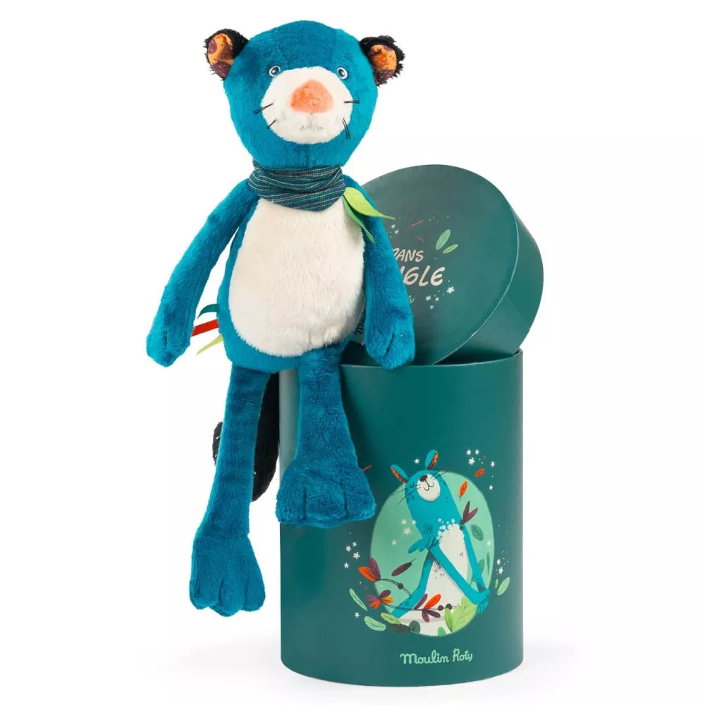 Esempio Peluche Pantera Zimba con Scatola Moulin Roty