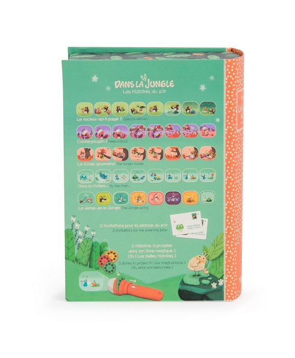 Retro del Cofanetto Proietta Storie Moulin Roty Dans la Jungle