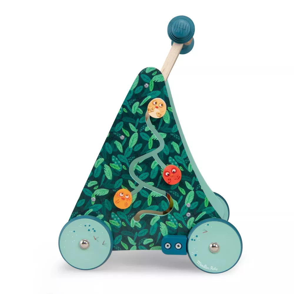 Primipassi Multiattività Moulin Roty Dans la Jungle lato con percorso