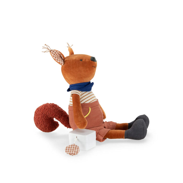 Peluche carillon scoiattolo scatola carillon